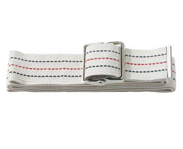 Cotton Gait Belt with Metal Buckle, White < Prestige Medical #621-WHT 