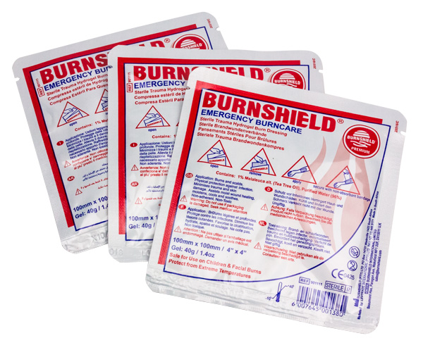 Burn Dressing, 4" x 4", Dispenser Pack / 15 < Burnshield #550006 