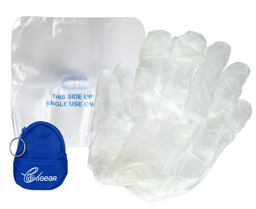 Gotcha Covered CPR Barrier Shield Kit Keychain < DixiGear #158130 