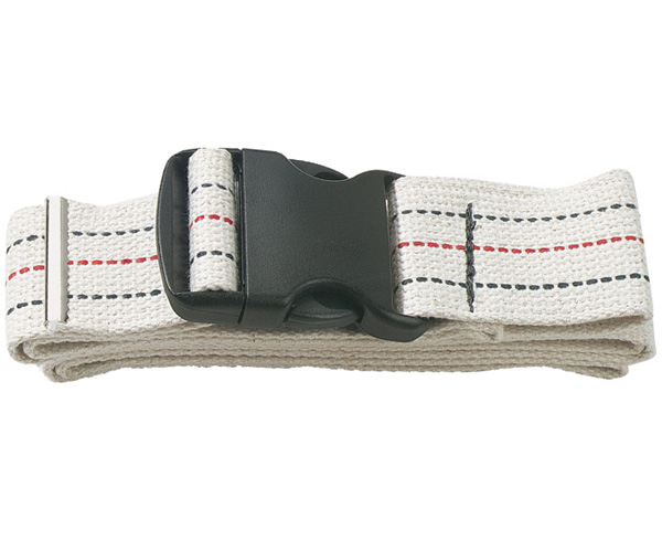 Cotton Gait Belt with Quick Release Buckle, White < Prestige Medical #620-WHT 