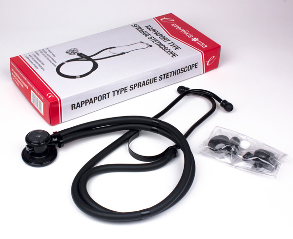 Rappaport Type Sprague Stethoscope, Black Edition < EverDixie 