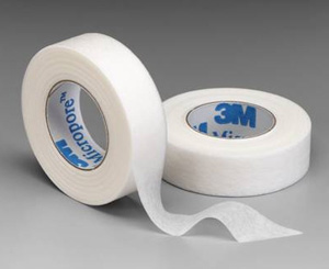Micropore Surgical Tape w/ dispenser, 1" x 10 Yards, Box/12 < 3M #1535-1 