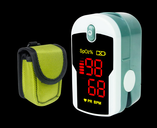 Fingertip Pulse Oximeter w/ Lanyard & Protective Case < ChoiceMed #SPO12 