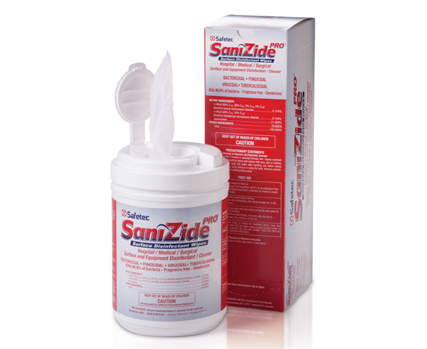 SaniZide Pro 2-Minute Surface Disinfectant, Case < Safetec 