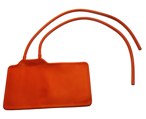 Adult Size Latex-Free Two-Tube Bladder, Orange < Prestige Medical #67-BLAD 