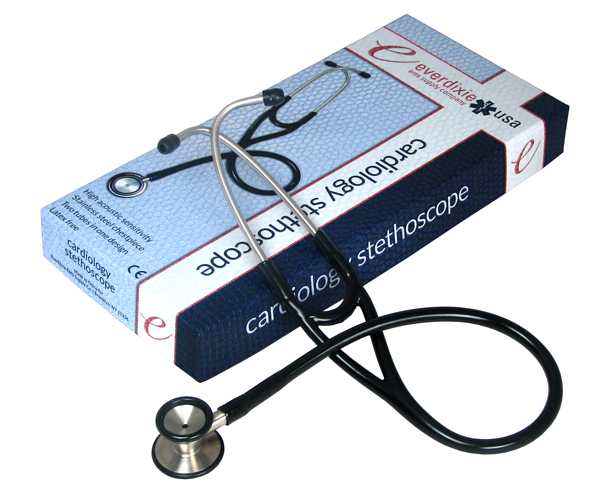 Cardiology Stethoscope - Black < EverDixie #501 