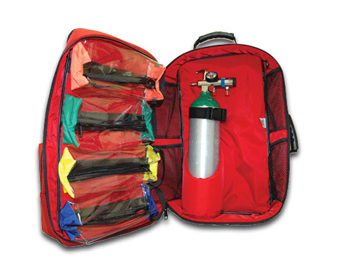 O2 Trauma AED Backpack, Red < FieldTex #911-84550RD 
