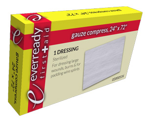 Gauze Compress, 24" x 72" < Everready First Aid 