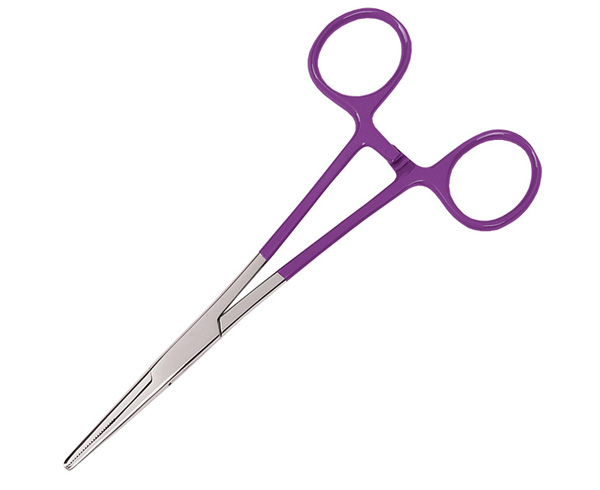 5.5" Colormate Stainless Steel Kelly Forceps in slide pack < Prestige Medical 