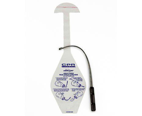 Life Form CPR Prompt Face Shield / Lung Bags - Adult / Child Pack/10 < Nasco #LF06206U 