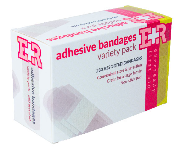 Adhesive Bandage Variety Pack, 280 Count < EverReady First Aid #0300059 