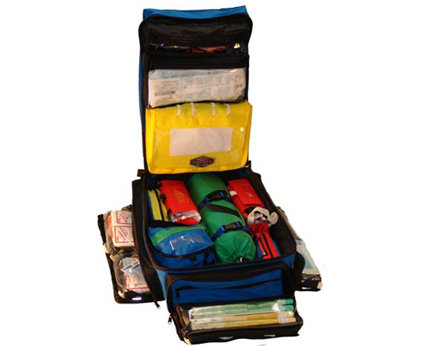 ALS Ultra Pack - Blue w/ Clear IV Bags < Thomas Transport #TT1521 