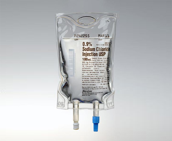 0.9% Sodium Chloride Injection, USP, 100 mL Bag, 211 PAB < B BRAUN #S8004-5264 