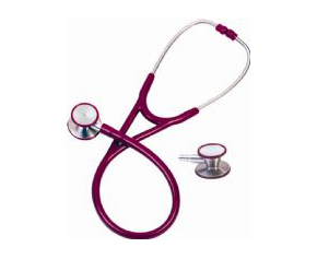 Deluxe Cardio-Clinical Stethoscope - Burgundy < EverDixie #511B 