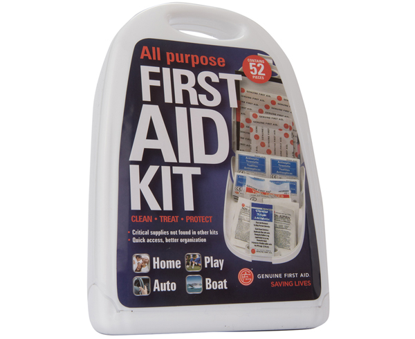 Genuine All Purpose Kit, 52 pcs, Hard Case < Genuine First Aid #9999-2310 