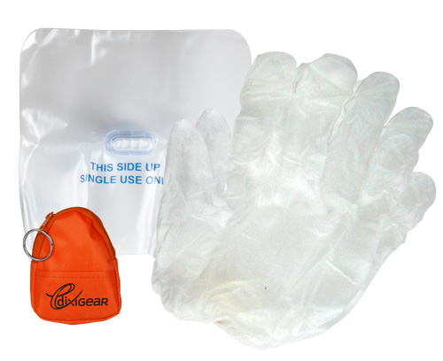 Gotcha Covered CPR Barrier Shield Kit Keychain < DixiGear #158130 