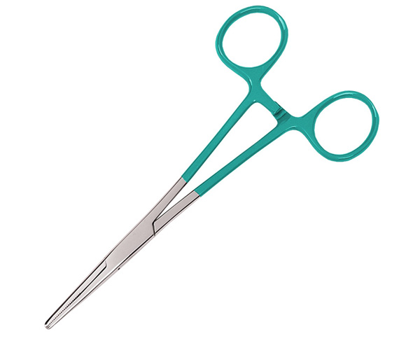 5.5" Colormate Stainless Steel Kelly Forceps in slide pack < Prestige Medical 