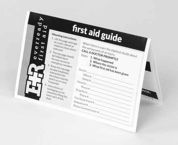 First Aid Guide Poster < EverReady #2700005 