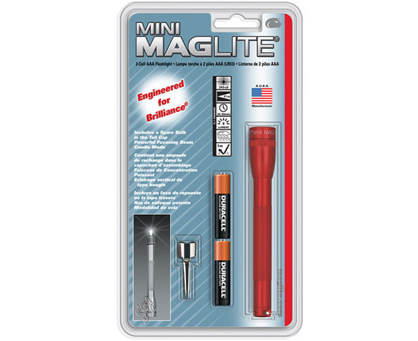 Mini Maglite Flashlight w/ Clip, 2 Cell AAA < Maglite 