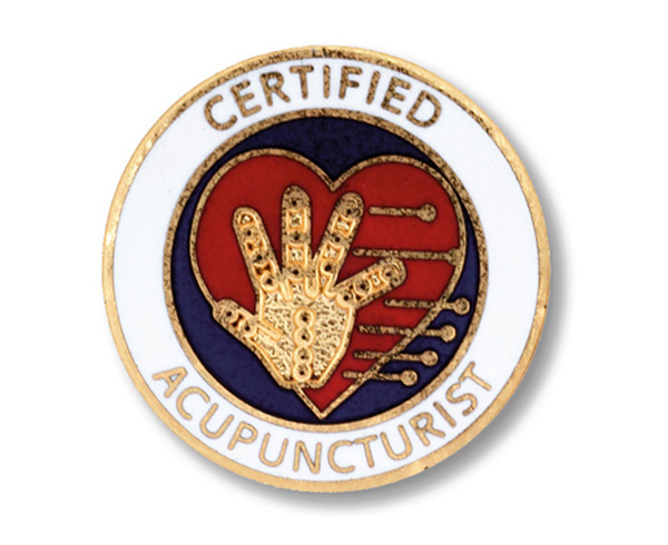 Certified Acupuncturist Emblem Pin < Prestige Medical #1014 