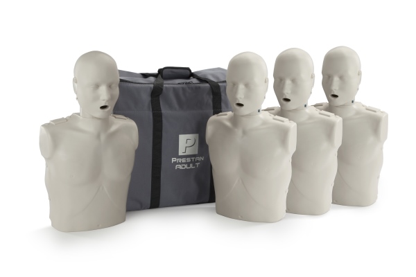 Professional CPR/AED Training Manikin 4-Pack, Adult, Light Skin < PRESTAN #PP-AM-400 