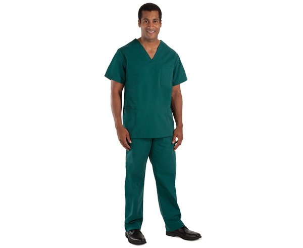 Premium Five Pocket Unisex Srub Top, Small, Hunter < Prestige Medical #302-HUN-S 