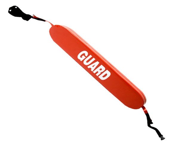 40" LIFEGUARD RESCUE TUBE w/ PLASTIC CLIPS, GUARD LOGO < EverDixie #KEMP10202R 