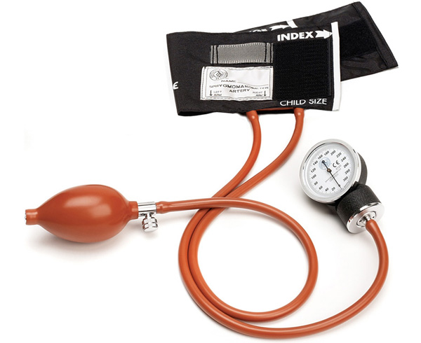 Easy-ID Pediatric Latex-Free Aneroid Sphygmomanometer, Pediatric, Black < Prestige Medical #S72-PED-BLK 