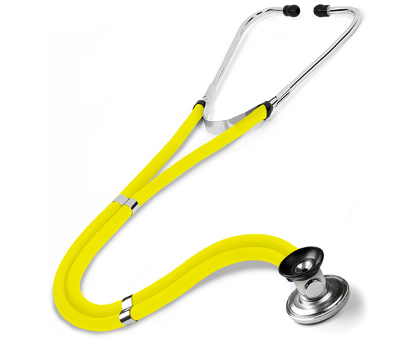 Sprague Rappaport Stethoscope in Box, Adult, Neon Yellow < Prestige Medical #122-N-YEL 
