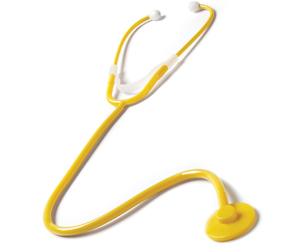 Single Patient Stethoscope, Adult, Yellow < Prestige Medical #100 