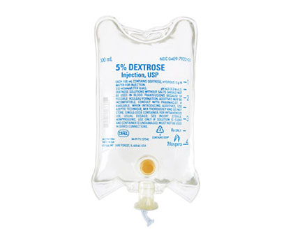 Dextrose Injection, USP, 5% Injection, 500mL < Hospira #7922-03 