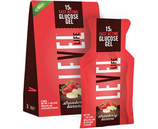 Level One Glucose Glutose Gel, 15g, 3/PK, Strawberry Banana < Level Foods #103505 