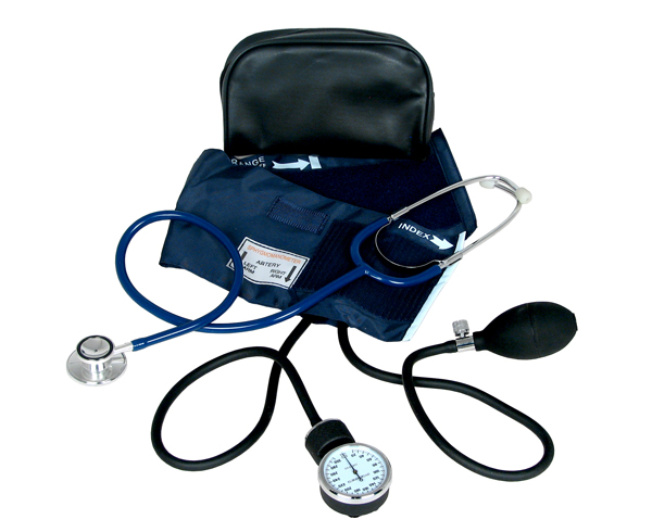 Aneroid Sphygmomanometer w/ Dual Head Stethoscope, Blue < EverDixie 