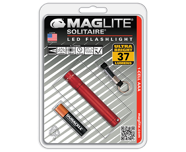 Solitaire LED Flashlight, 1 Cell AAA < Maglite 