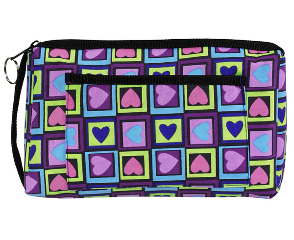 Compact Carrying Case, Four Square Hearts, Print < Prestige Medical #745-FSH 