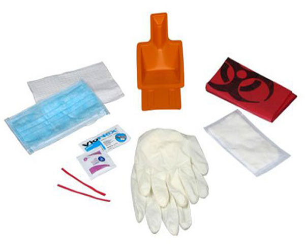 Body Fluid/Biohazard Spill Clean Up Kit, Ziplock Bag < Ever Ready #925000 