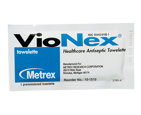 VioNex Antiseptic Towelette < Metrex #10-1510 