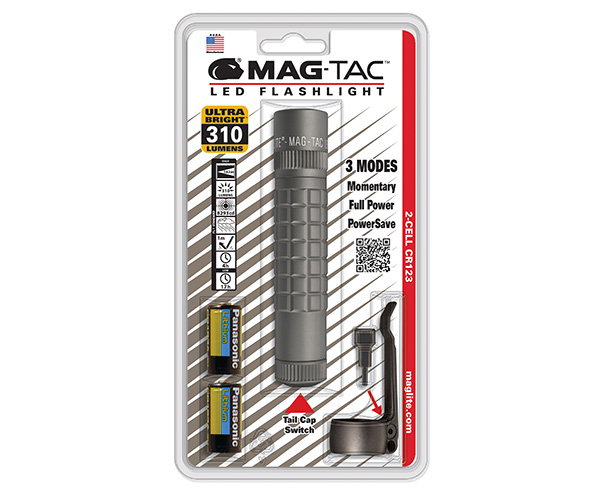 MAG-TAC LED Flashlight, 2 Cell, CR123 < Maglite 