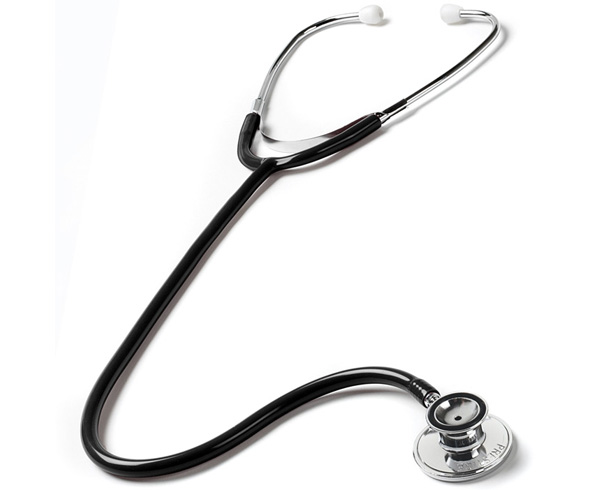 Ultra-Sensitive Dual Head Stethoscope, Adult, Black < Prestige Medical #S125-BLK 