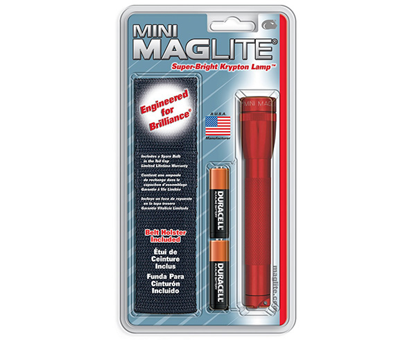 Mini Maglite LED Flashlight Holster Combo Pack, 2 Cell AA < Maglite 