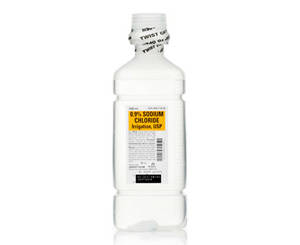 Sodium Chloride Irrigation 0.9%, 1000ml Plastic Bottle < BAXTER #2F7124 