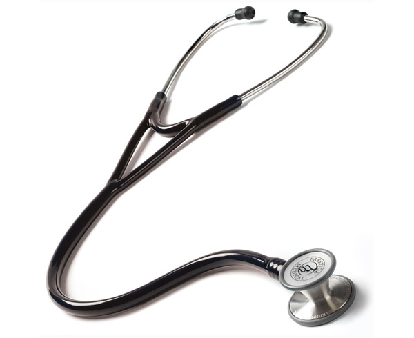 Clinical Cardiology Stethoscope, Adult, Black < Prestige Medical #128-BLK 