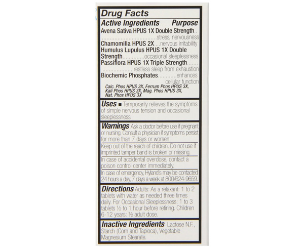 Calms Fort? Sleep Aid, 100 Tablets < Hyland's Homeopathic 