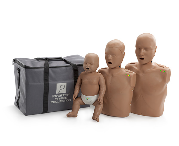CPR/AED Training Manikin Family Pack, Medium Skin < PRESTAN #PP-FM-500M-MS 
