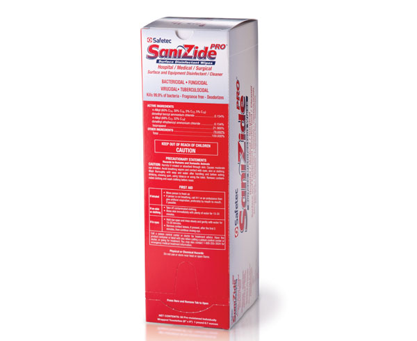SaniZide Pro 2-Minute Surface Disinfectant, Case < Safetec 