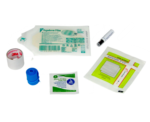 IV Start Kit w/ Venigaurd Saline Flush & Ext Set < 