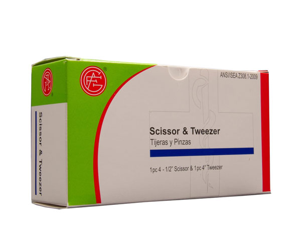 Forceps & Scissors, 1 of each per box < Genuine First Aid #9999-1340 