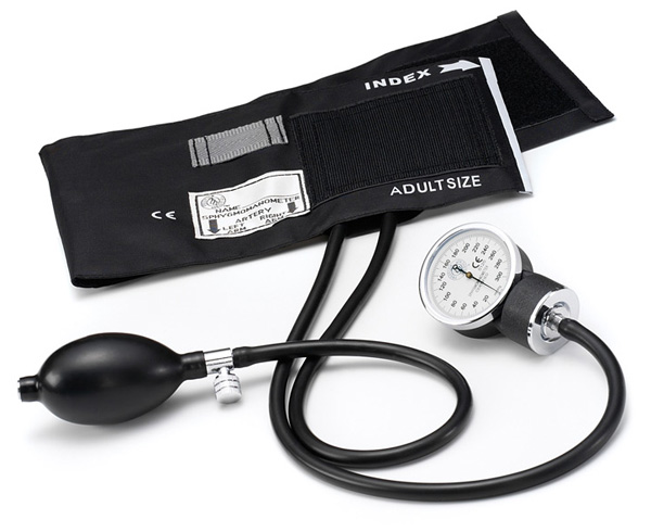 Basic Aneroid Sphygmomanometer, Adult, Black < Prestige Medical #70 