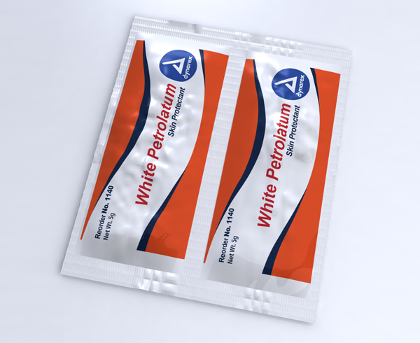 White Petrolatum Vaseline Packets, Box/144 < Dynarex #1140 