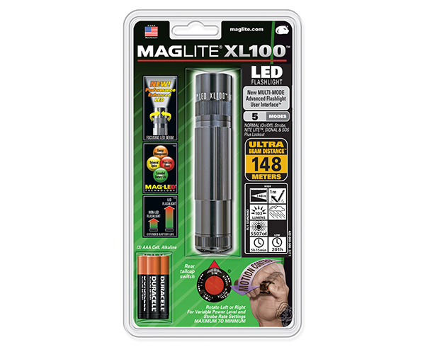 XL100 LED Flashlight, 3 Cell AAA < Maglite 